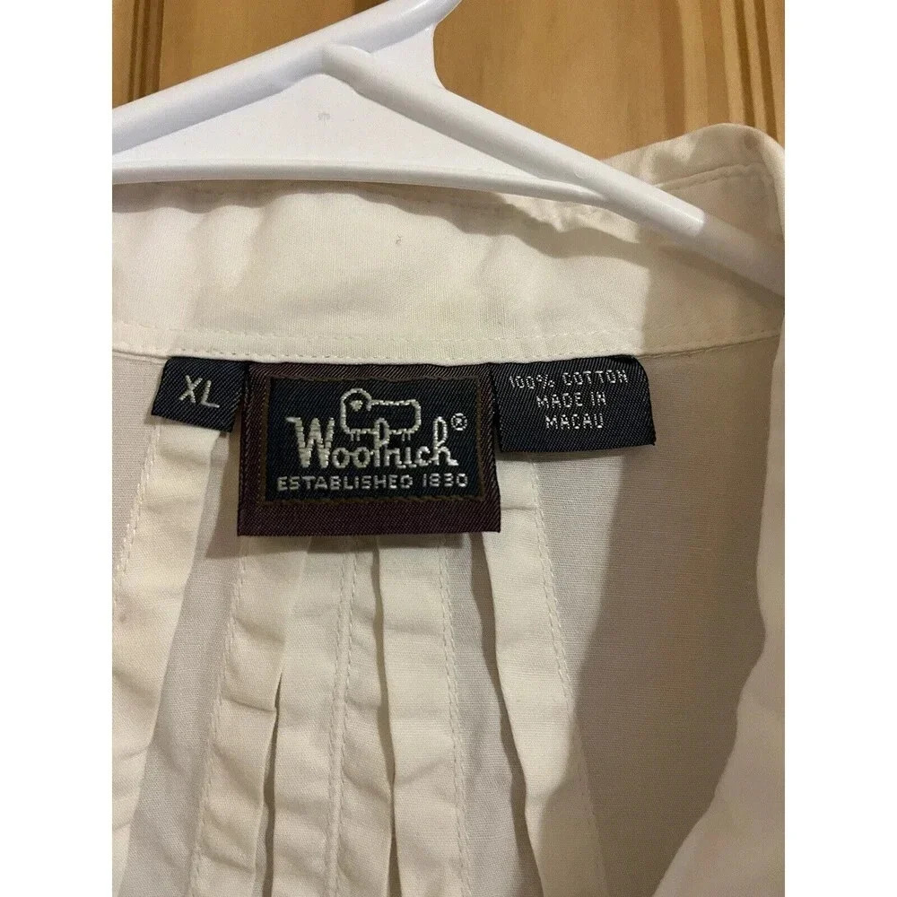 Vintage Woolrich Embroidered Christmas Button Up Shirt Size XL Women 100% Cotton - Picture 2 of 5